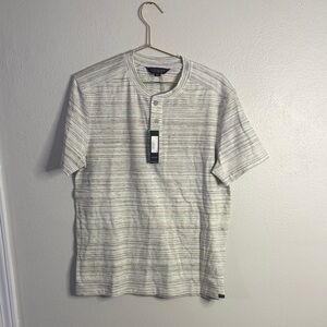 M Liverpool Men's Short Sleeve Shirt - Cream and Multi NWT